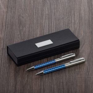 Foto Conjunto Caneta e Lapiseira MTB ER 201 PAR Imagem Azul (2)