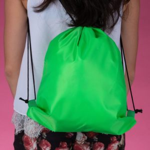 Foto Mochila Saco de Nylon MTB 2079 Imagem Verde (2)