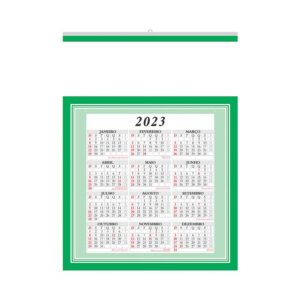 Foto Folhinha Comercial Grande com Vareta MTB 51 LG Imagem Verde (2)