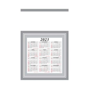 Foto Folhinha Comercial Pequena MTB 54 LP Imagem Prata (2)