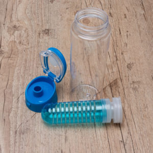 Foto Squeeze Plástico 700ml com Infusor MTB 13764B Imagem Azul (2)