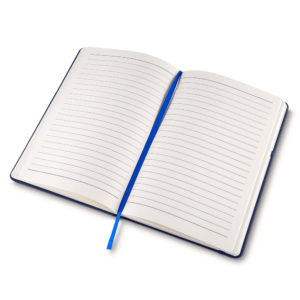 Foto Caderno com Elástico e Suporte para Caneta MTB CAD 004 Imagem azul_det1