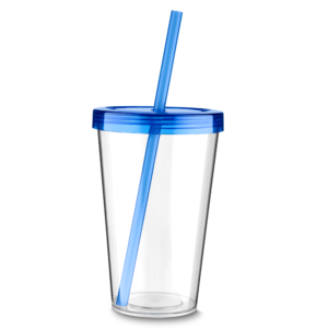 Foto Copo com Canudo MTB CO 8800 Imagem Azul