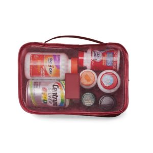 Foto Kit Necessaire 6 Peças MTB 18538 Imagem Vinho (9)