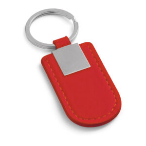 Foto Chaveiro Couro Sintético e Metal MTB 93168 Imagem Vermelho