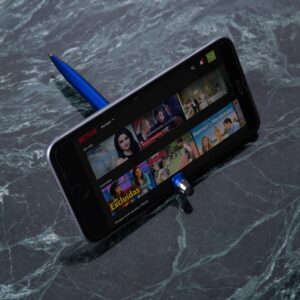 Foto Caneta Touch com Suporte MTB 13499B Imagem Azul (2)