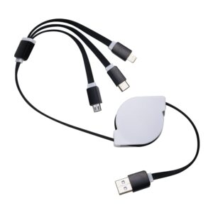 Foto Cabo de Dados Retrátil MTB 338 Imagem Preto (4)