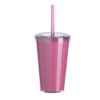 Foto Copo com Canudo MTB 14250 Imagem Rosa