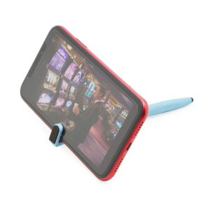 Foto Caneta Fibra de Bambu Touch com Suporte MTB 708T Imagem Azul (2)