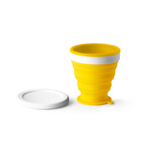 Foto Copo Dobrável MTB 94694 Imagem Amarelo (2)