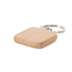 Chaveiro Quadrado de Madeira ZB 6038 - foto 4