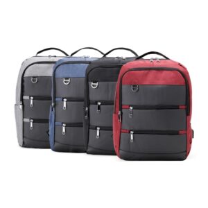 Mochila de Nylon Detalhes em Couro Sintético ZB 1351 - foto 2