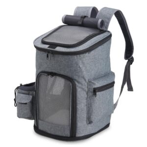 Mochila para Pet com Tapete Dupla Face ZB 14993 | A mochila dispõe de alça de mão e alças para as costas revestidas com material respirável.