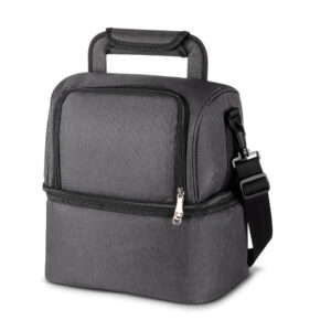 Bolsa Térmica com 2 Compartimentos ZB BT310 | bolso frontal, alça de mão, alça de ombro regulável.
