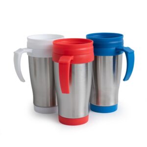 Caneca Inox com Tampa e Bocal 400ml ZB 3889B - foto 2