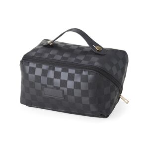 Nécessaire de Couro Sintético com Alça ZB 2405 | alça superior e área de personalização em couro sintético.