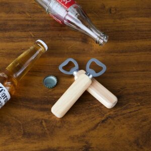 Abridor de Garrafas em Madeira e Metal ZB 1303 - foto 2