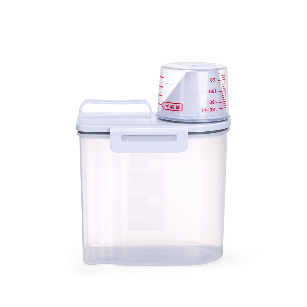 Foto-Dispenser-Multiuso-5L-CB-15444-Imagem-4.jpg Dispenser multiuso visto de frente com alça e copo graduado